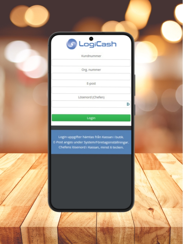 Kassasystem Samsung Mobil LogiCash